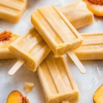 Creamy Peach Popsicles
