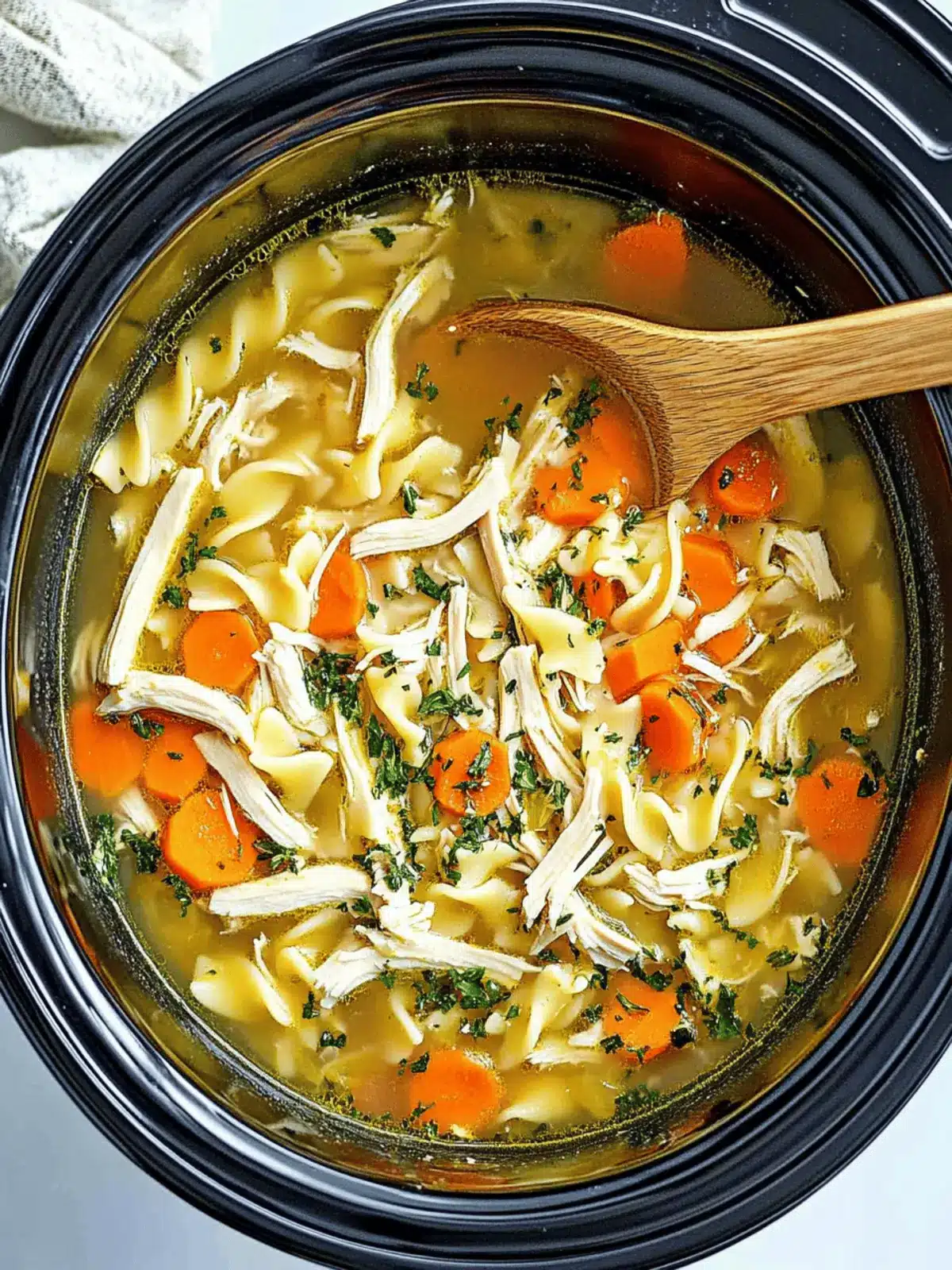 Crockpot Chicken Noodle Soup