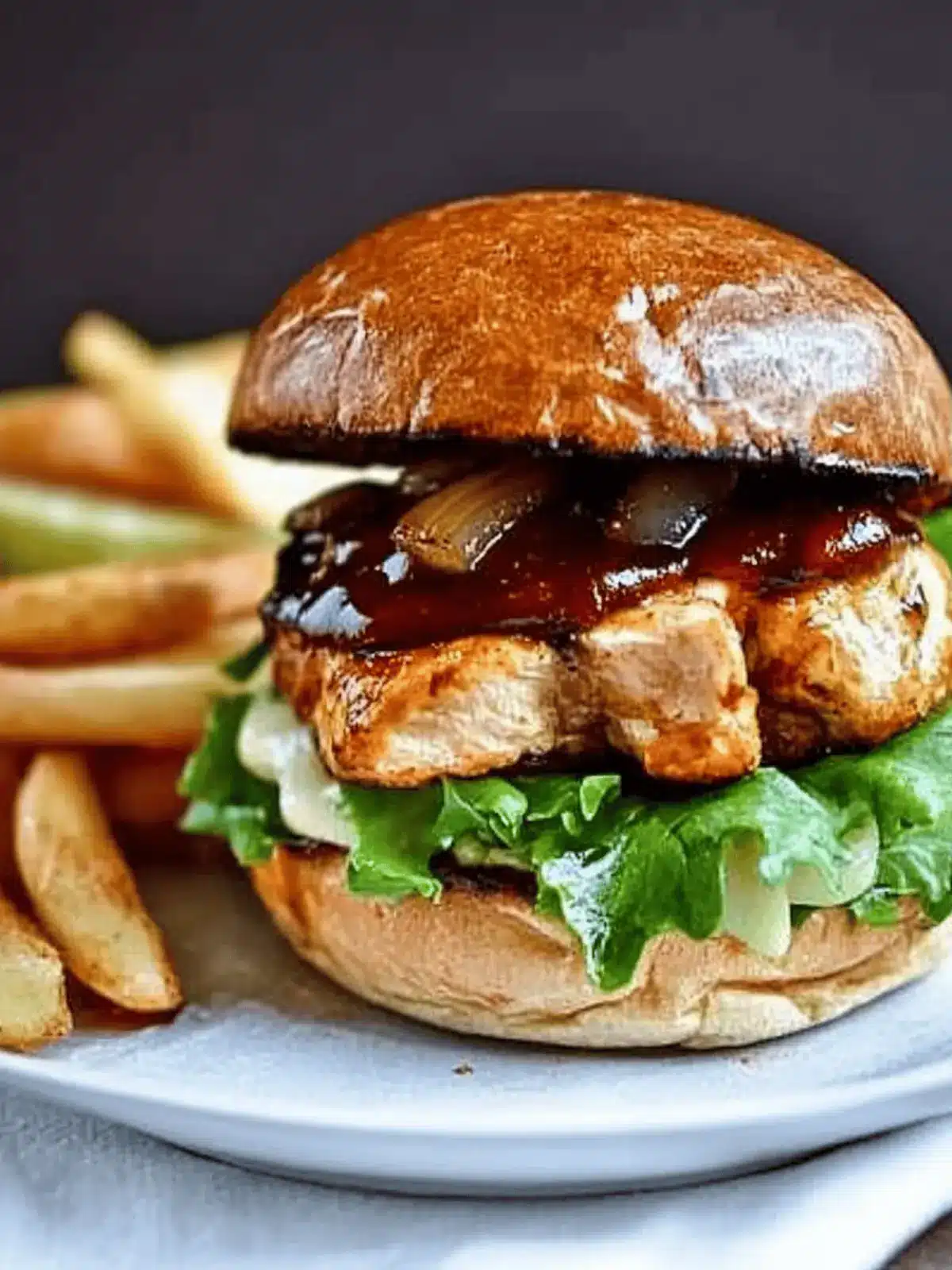 BBQ Chicken Burgers.
