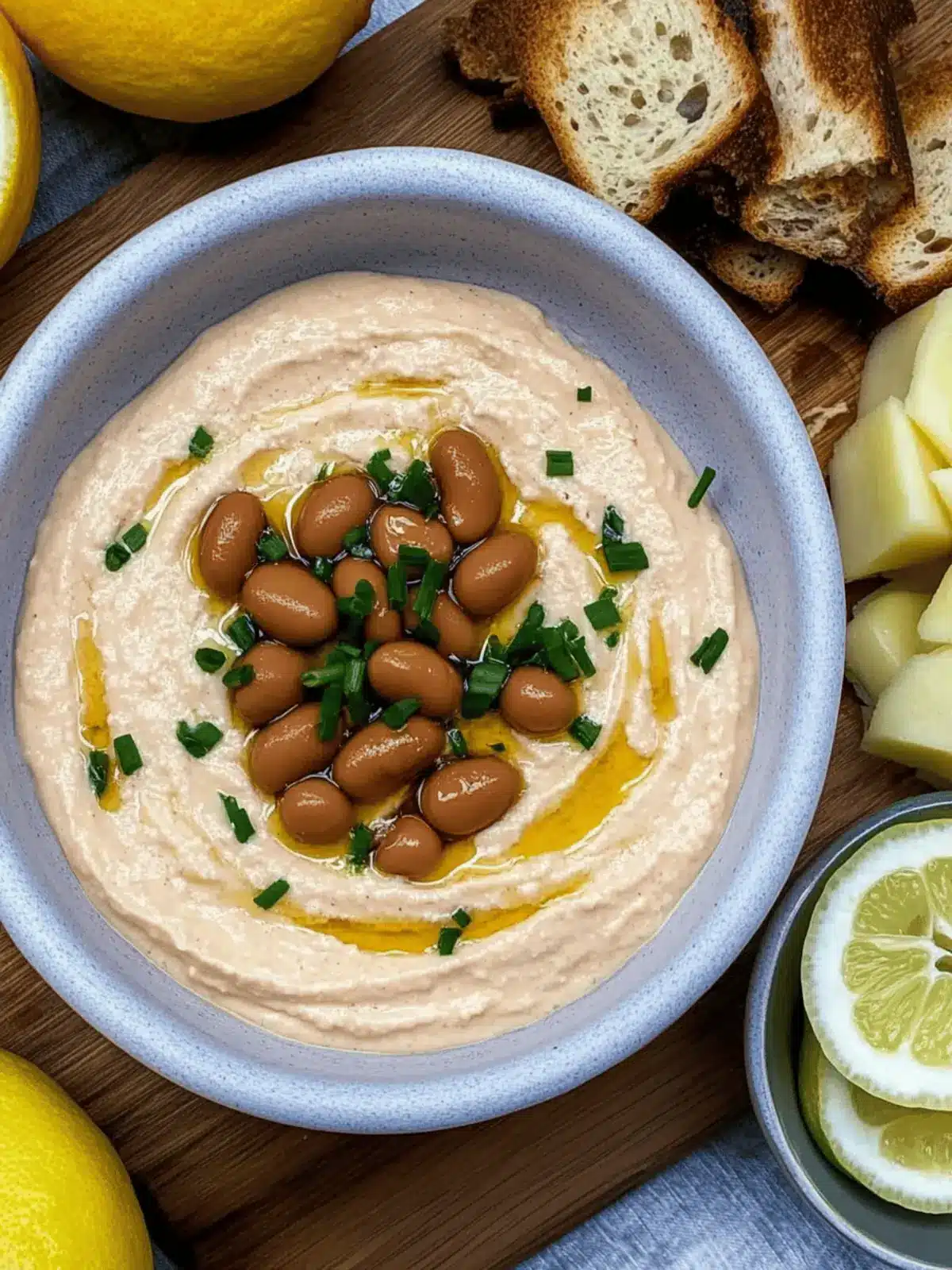 Hot Honey Bean Whipped Ricotta Dip