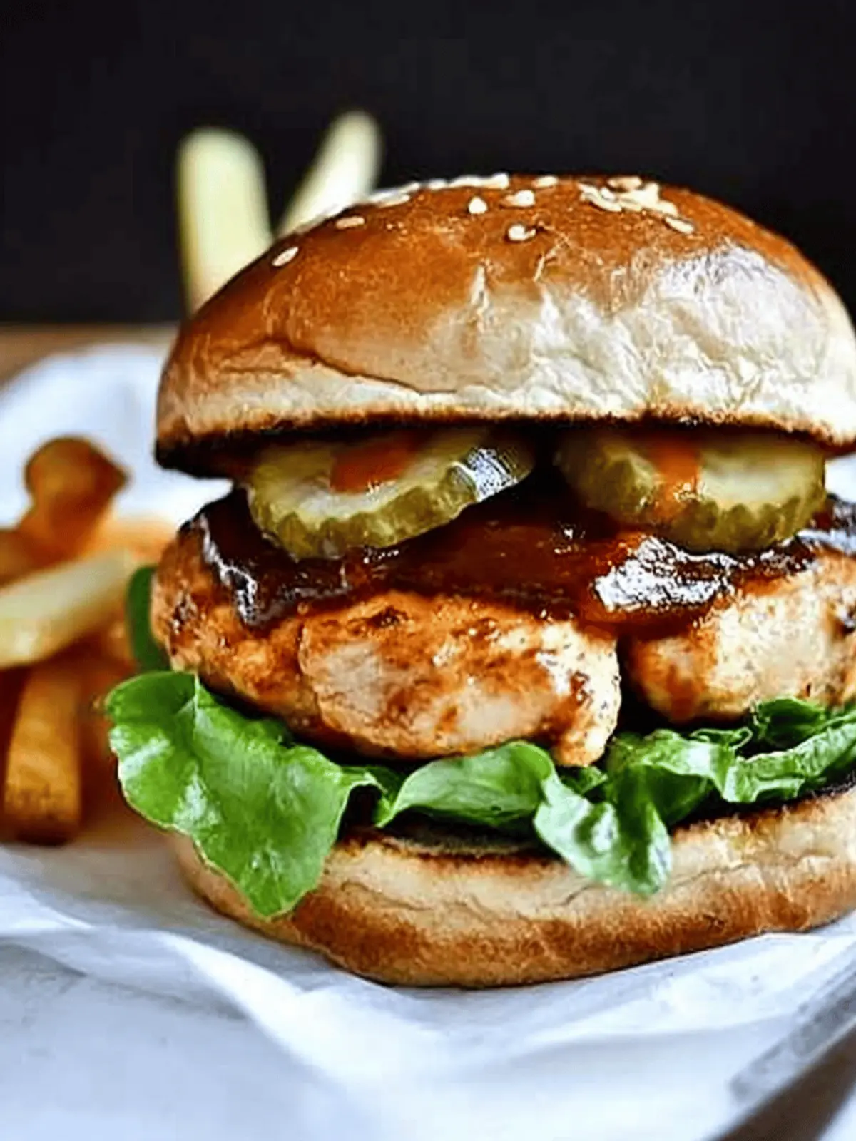 BBQ Chicken Burgers.
