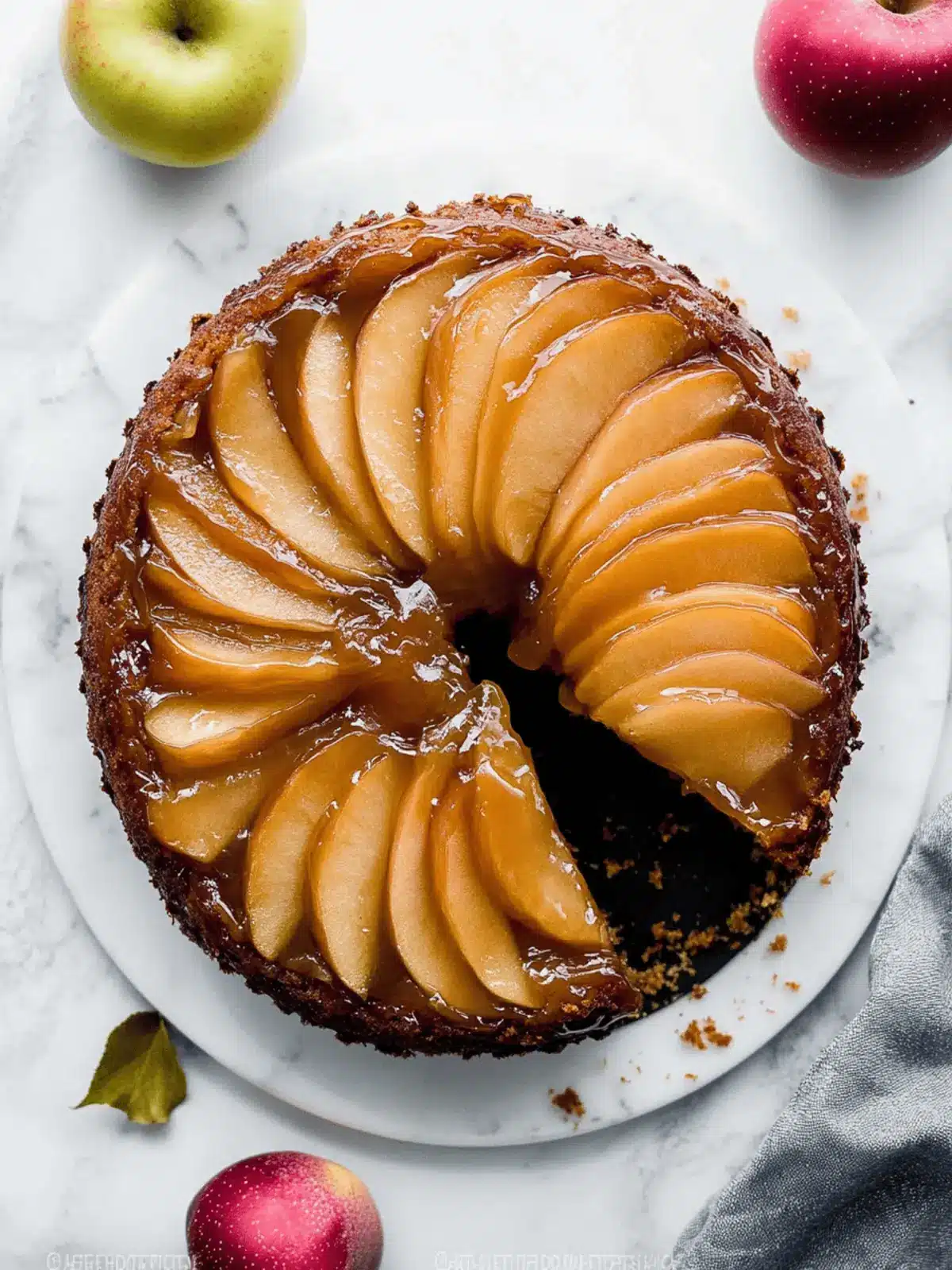 Caramel Apple Upside Down Cake: Fall's Sweetest Dessert Delight
