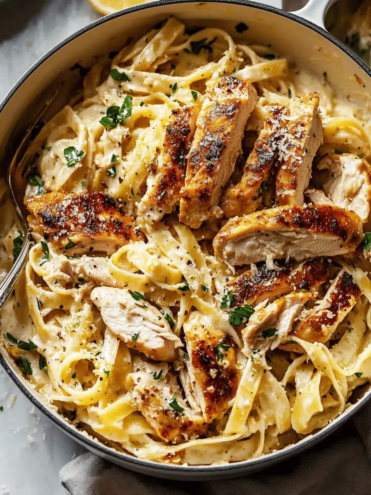 Creamy Lemon Chicken Pasta