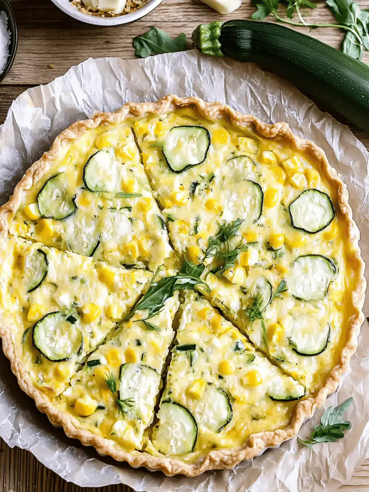 Crustless Corn and Zucchini Quiche for Easy Summer Brunch
