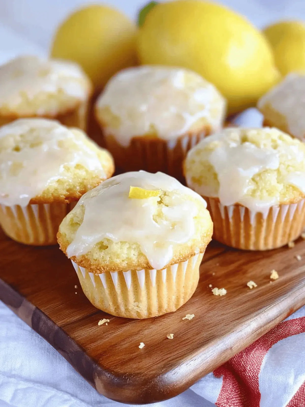 Lemon Ricotta Muffins (With Lemon Glaze)