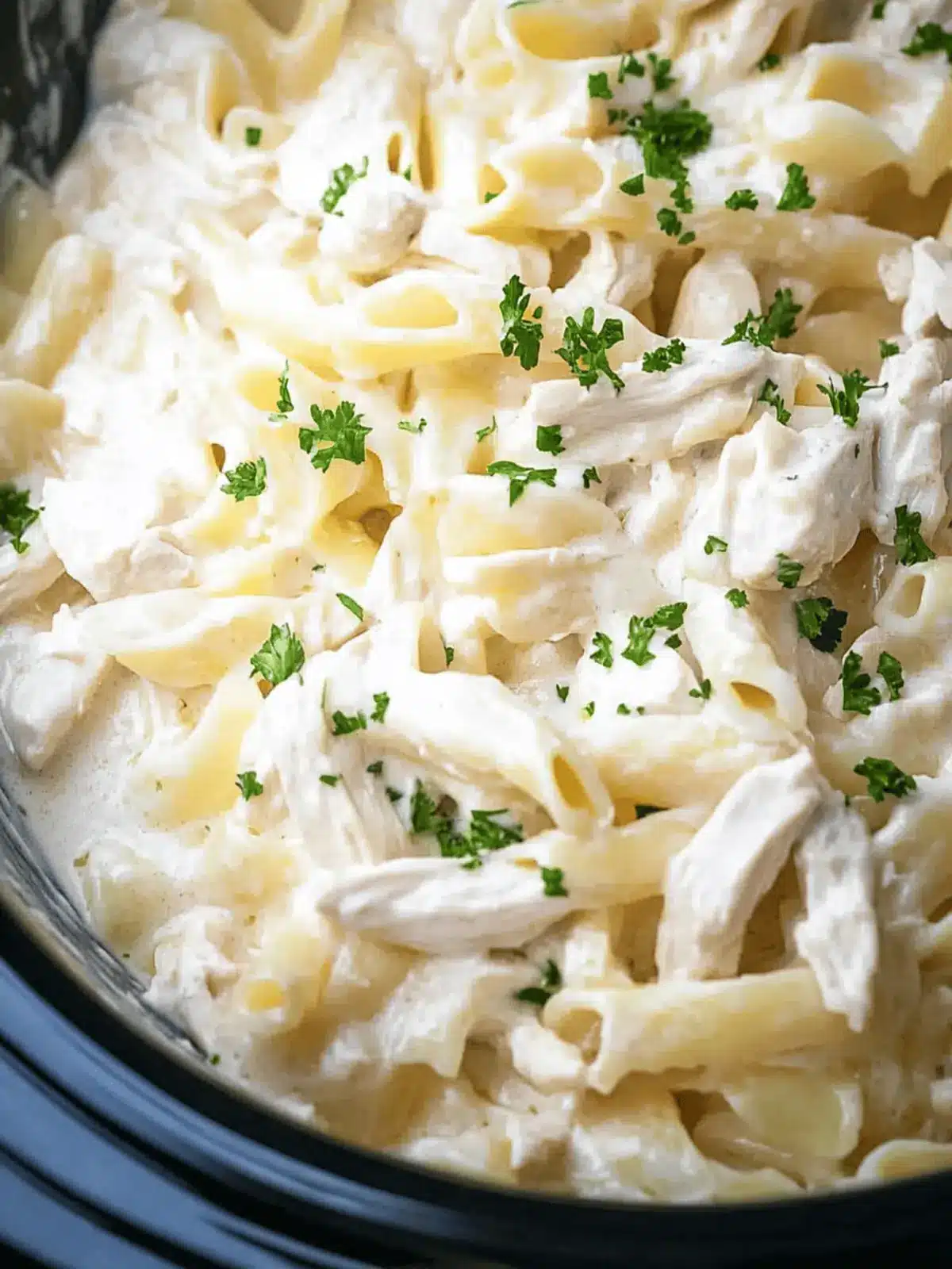 Crock Pot Chicken Alfredo