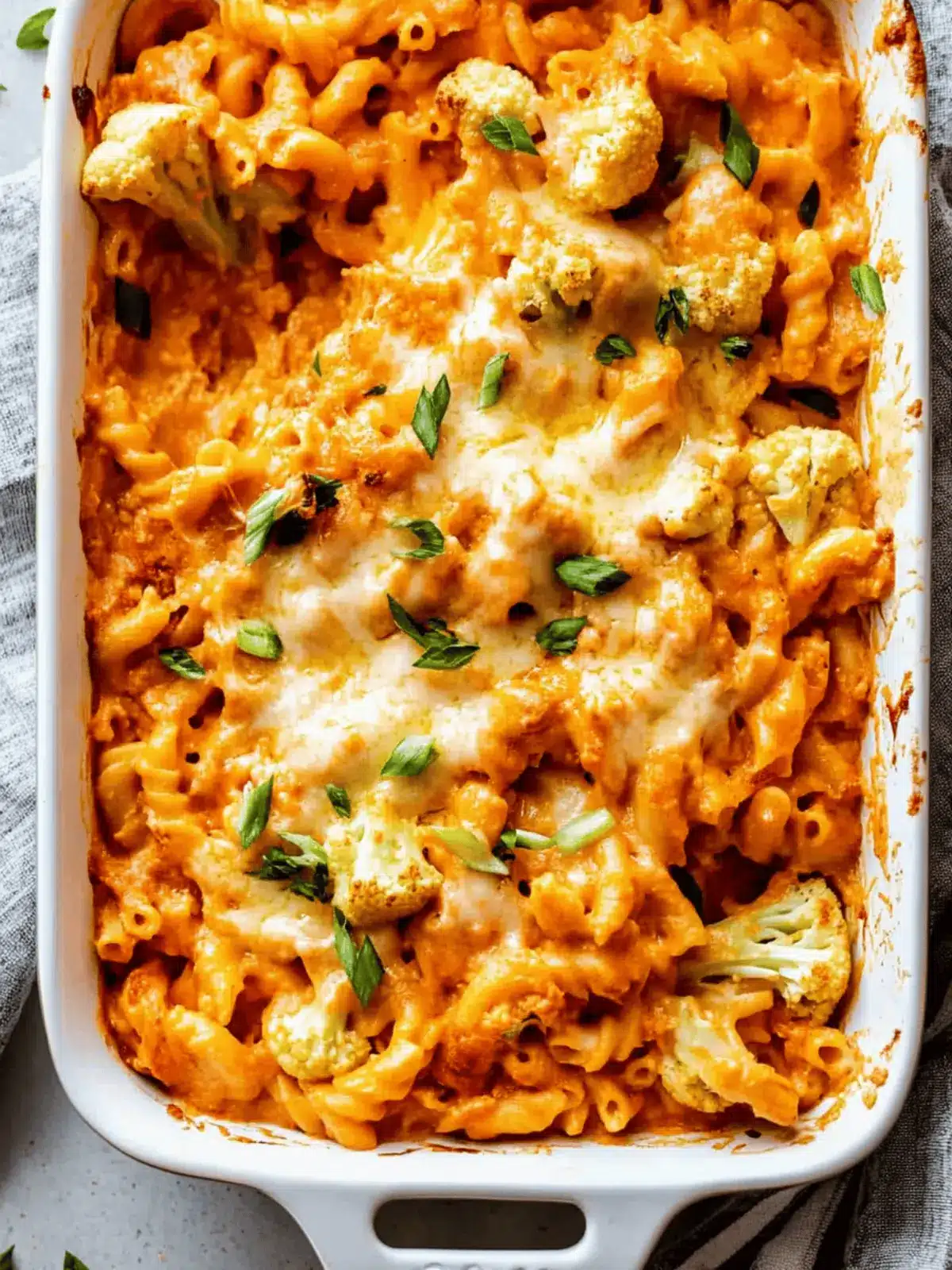Buffalo Cauliflower Mac and Cheese