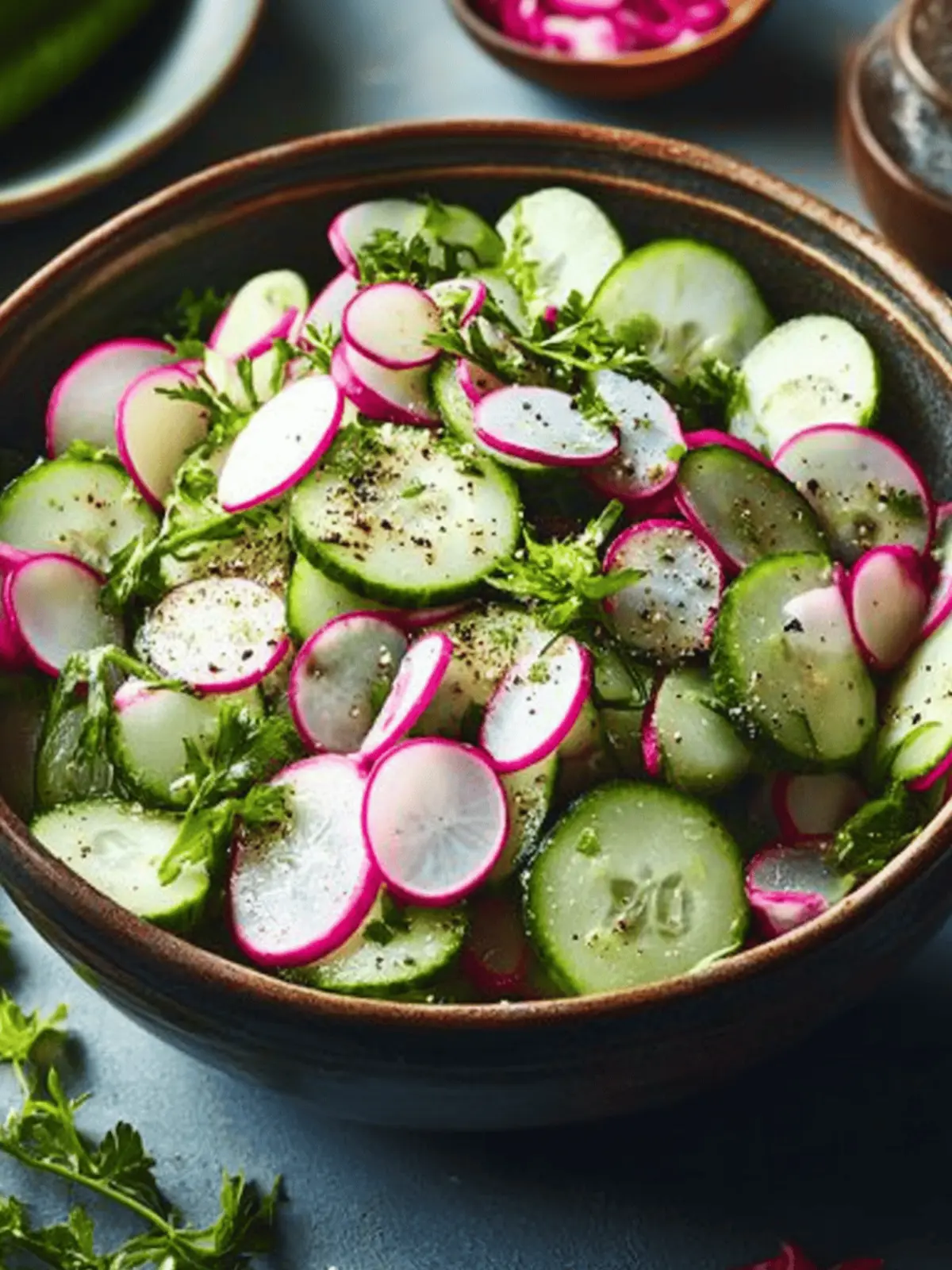 Cucumber Radish Slaw