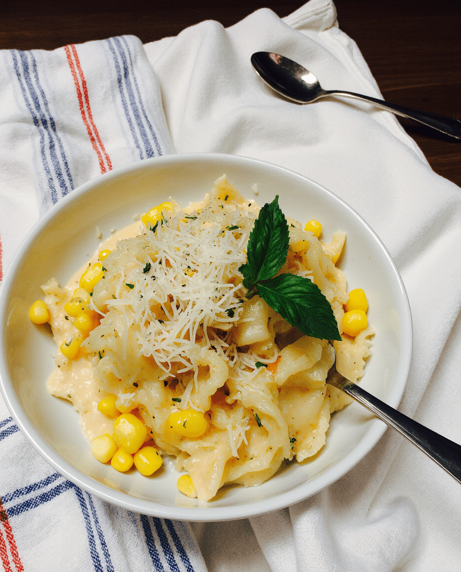 Creamy Corn Pasta – Labor Day Party Hit