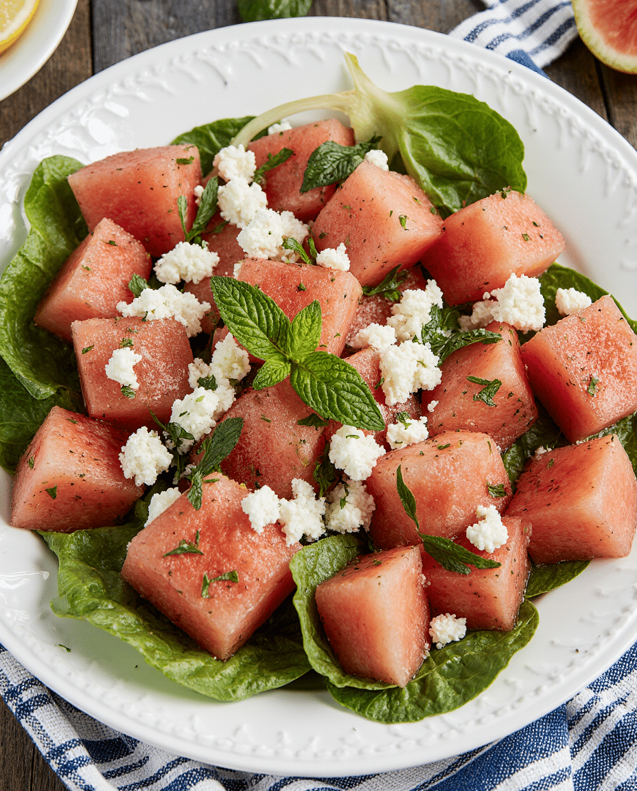 Labor Day Watermelon Feta Mint Salad – Refreshing Cookout Staple
