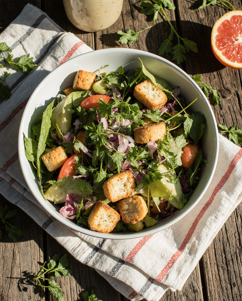 Labor Day Banh Mi Panzanella – Vietnamese‑Inspired Picnic Salad