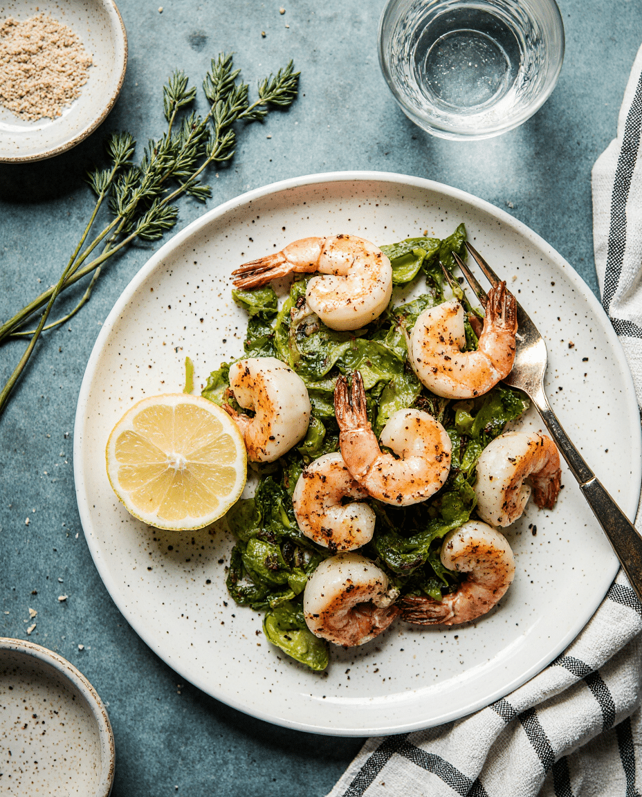 Labor Day Grilled Prawns with Okra