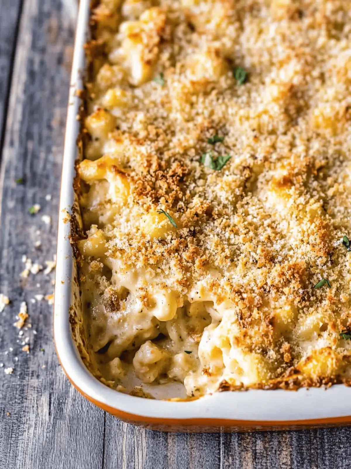 Incredible Baked Cauliflower Mac and Cheese
