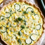 Crustless Corn and Zucchini Quiche