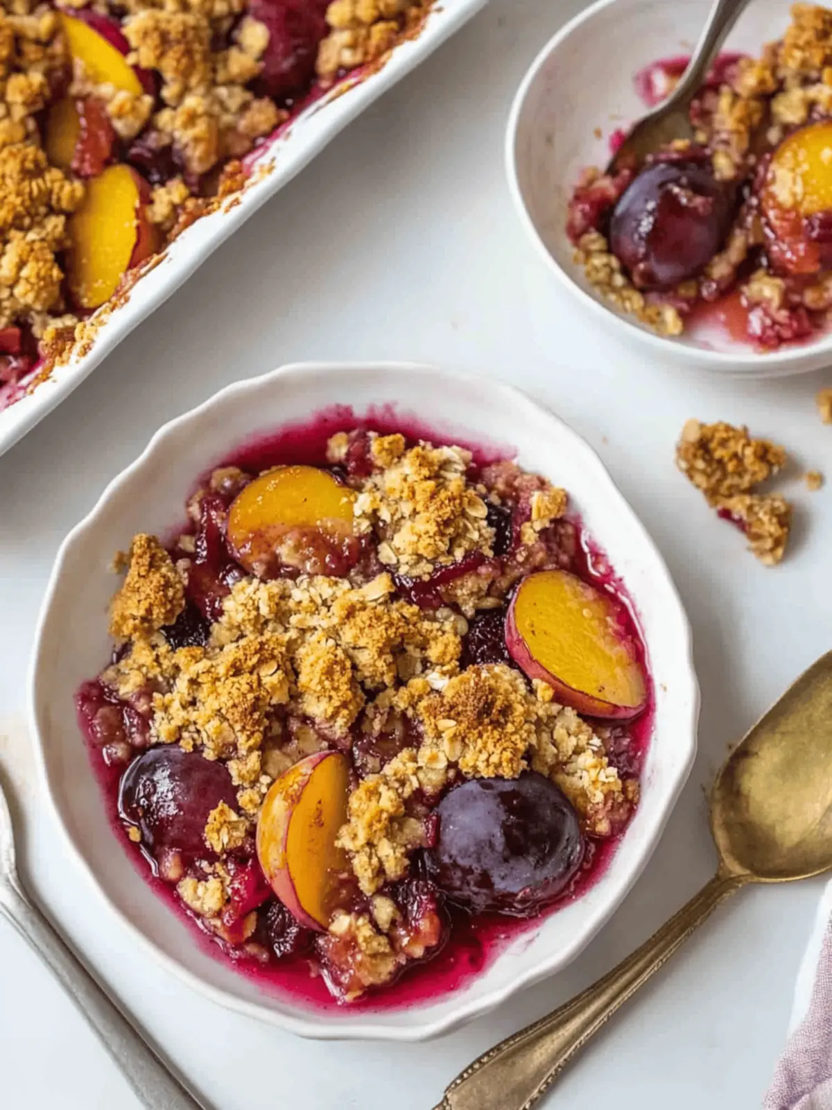 Spiced Plum Crisp