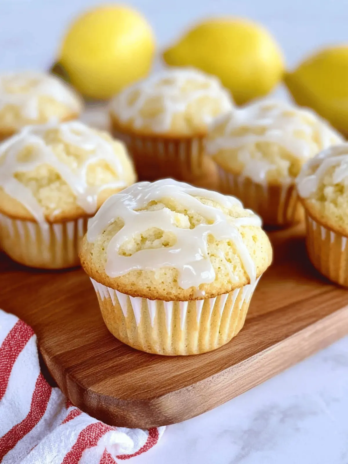 Lemon Ricotta Muffins (With Lemon Glaze)