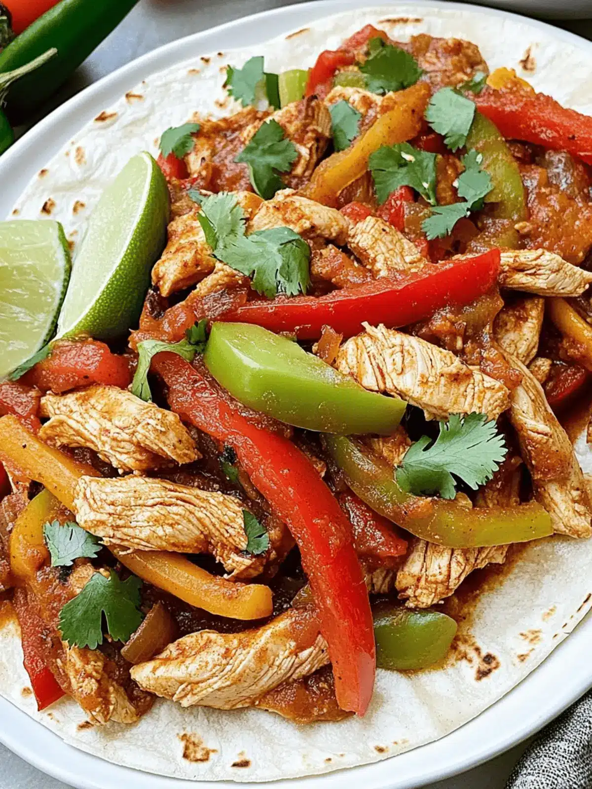 Crockpot Chicken Fajitas