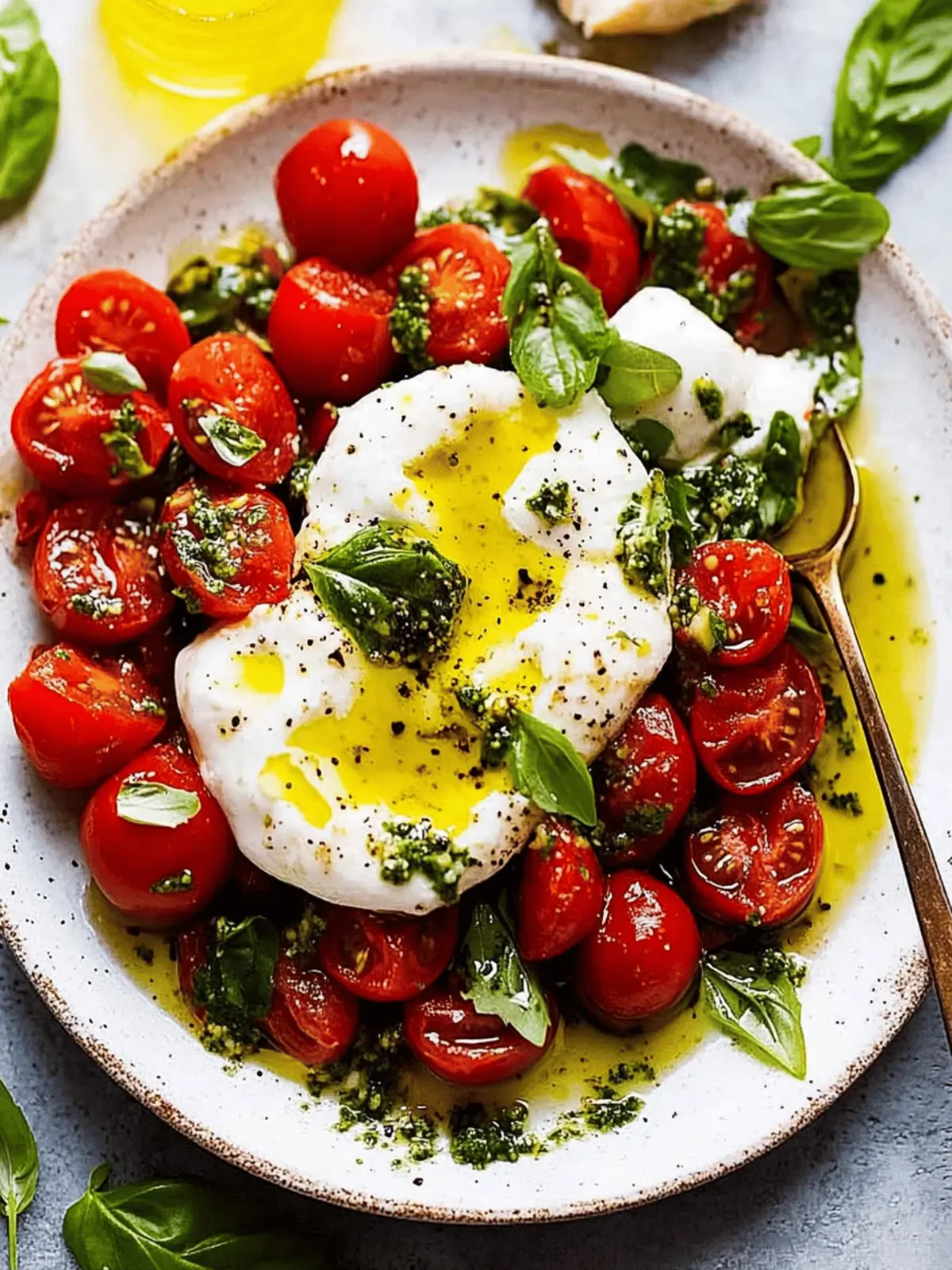 Bursting with Flavor: Easy Bursty Tomato Burrata Salad