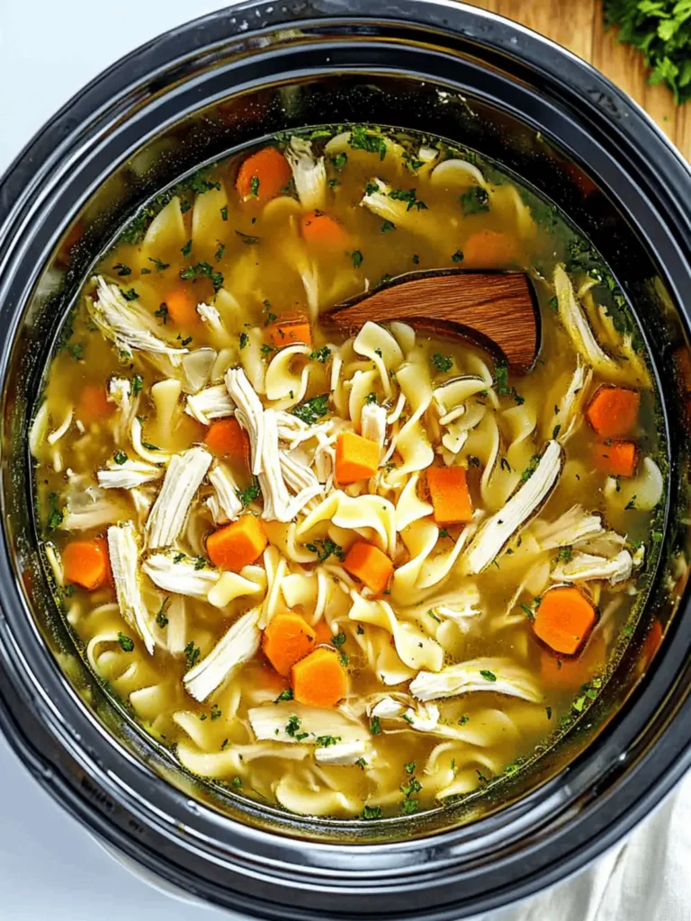 Crockpot Chicken Noodle Soup