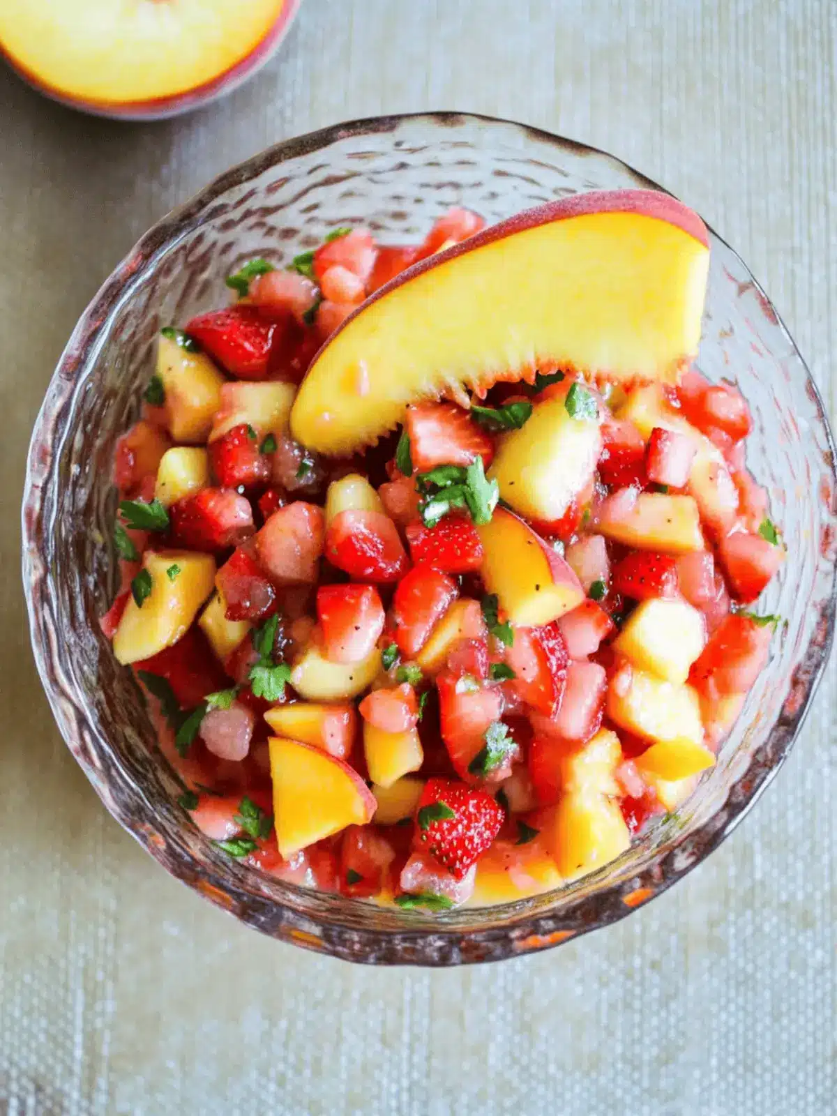 Fresh Strawberry and Peach Salsa for the Perfect Summer Chill