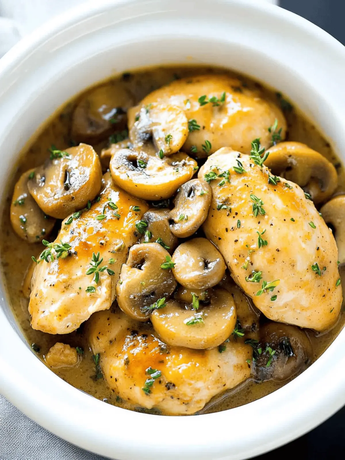 Slow Cooker Chicken Marsala
