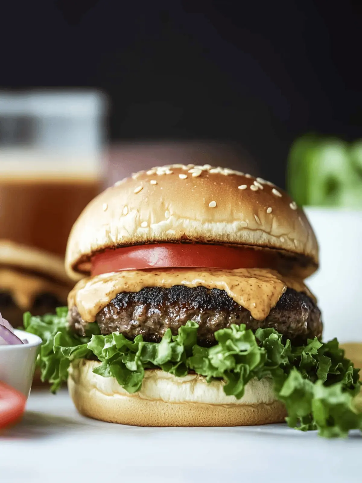 Smoked Gouda Smash Burgers with House Sauce.