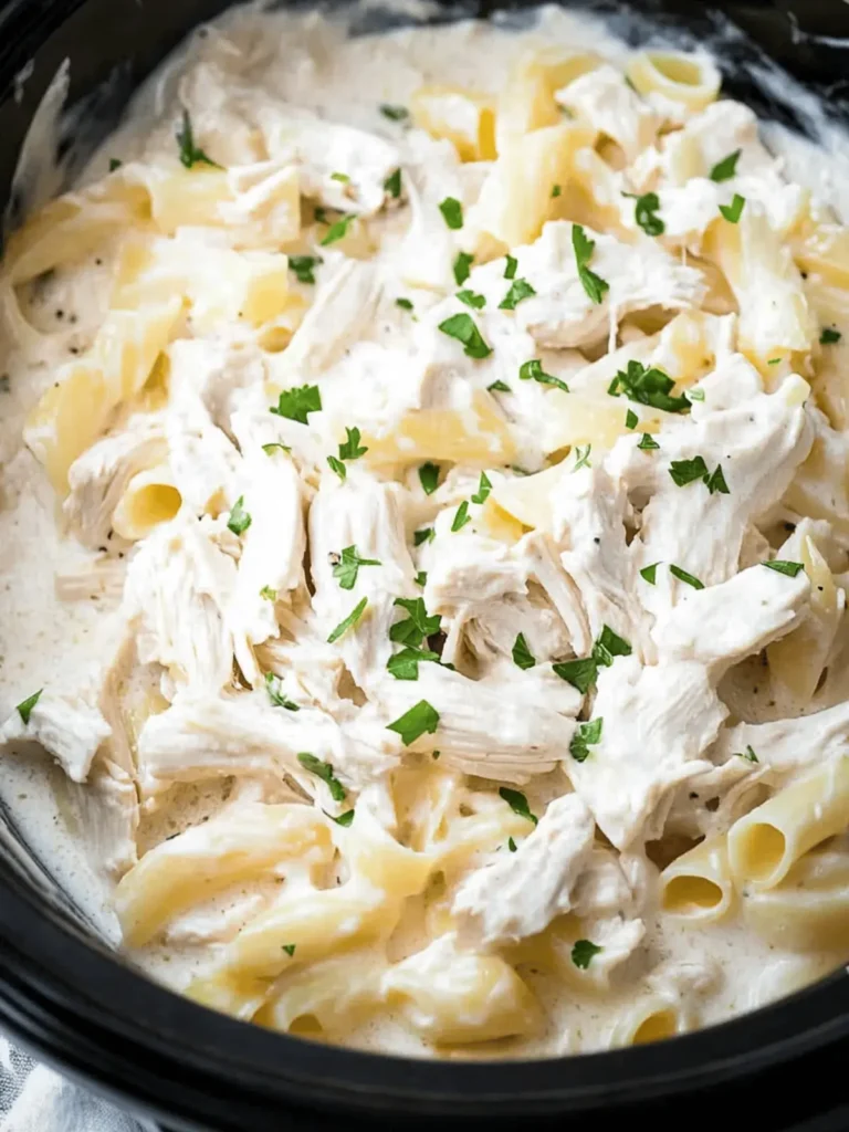 Crock Pot Chicken Alfredo