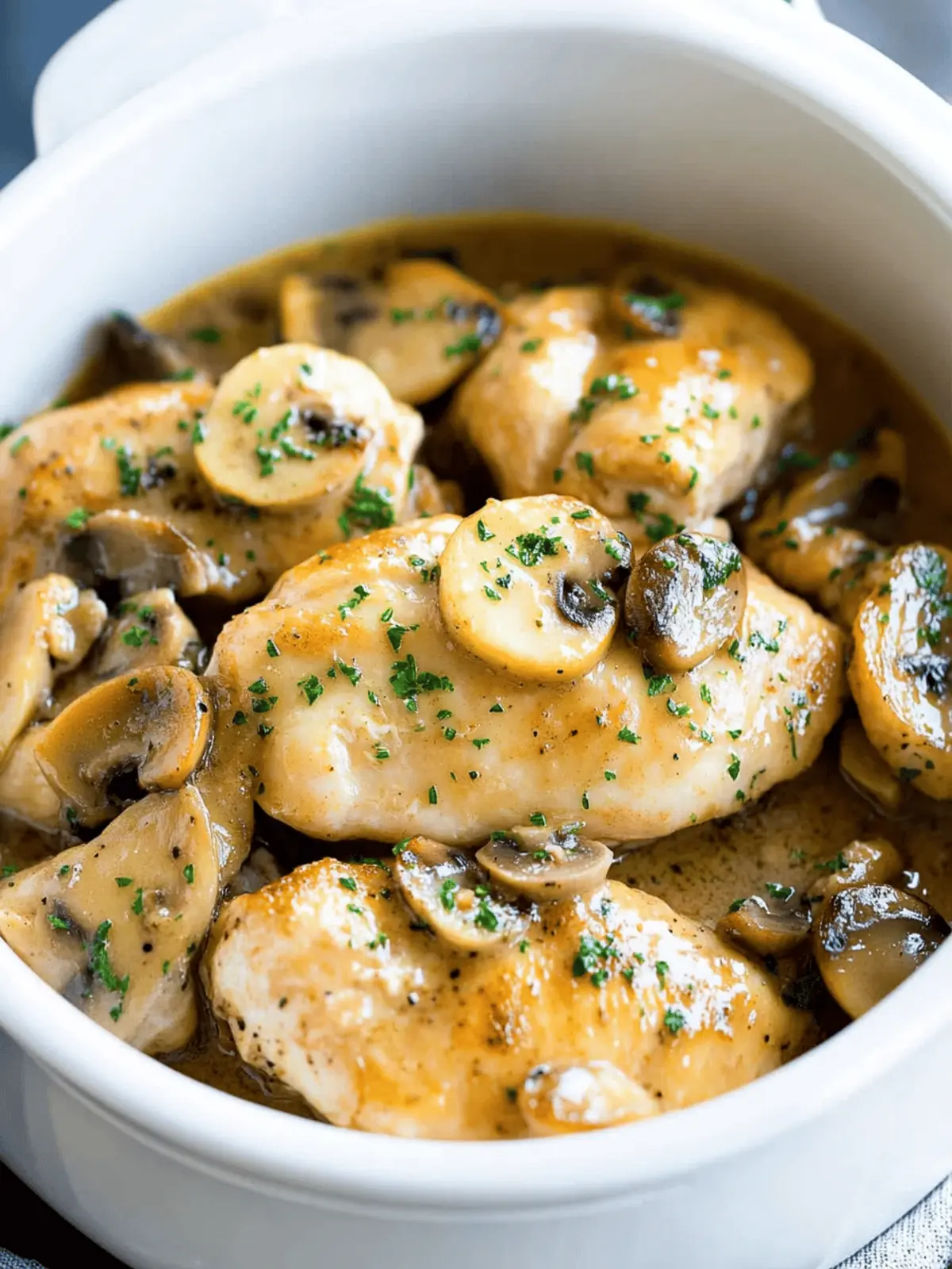Slow Cooker Chicken Marsala