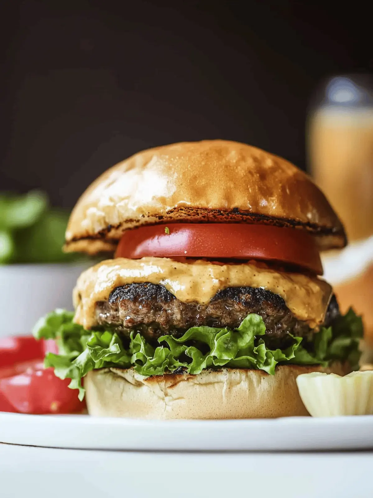 Smoked Gouda Smash Burgers with House Sauce.
