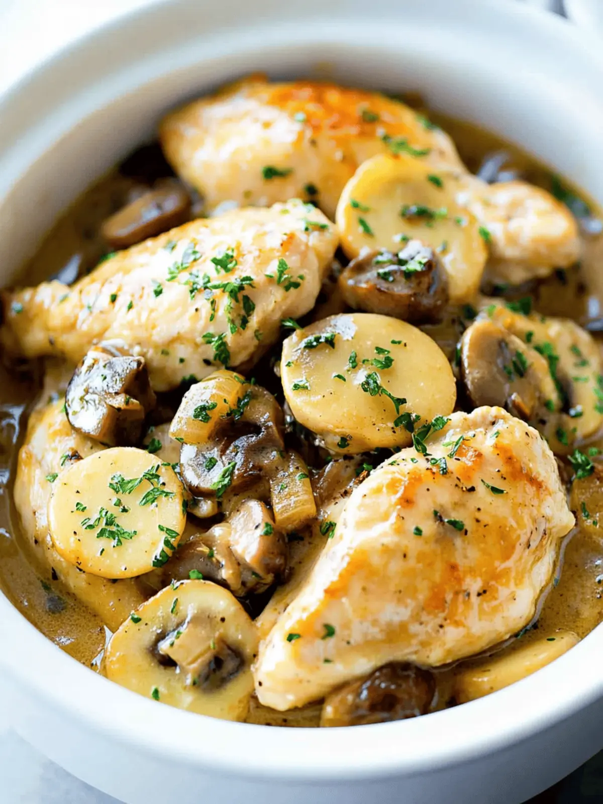 Slow Cooker Chicken Marsala