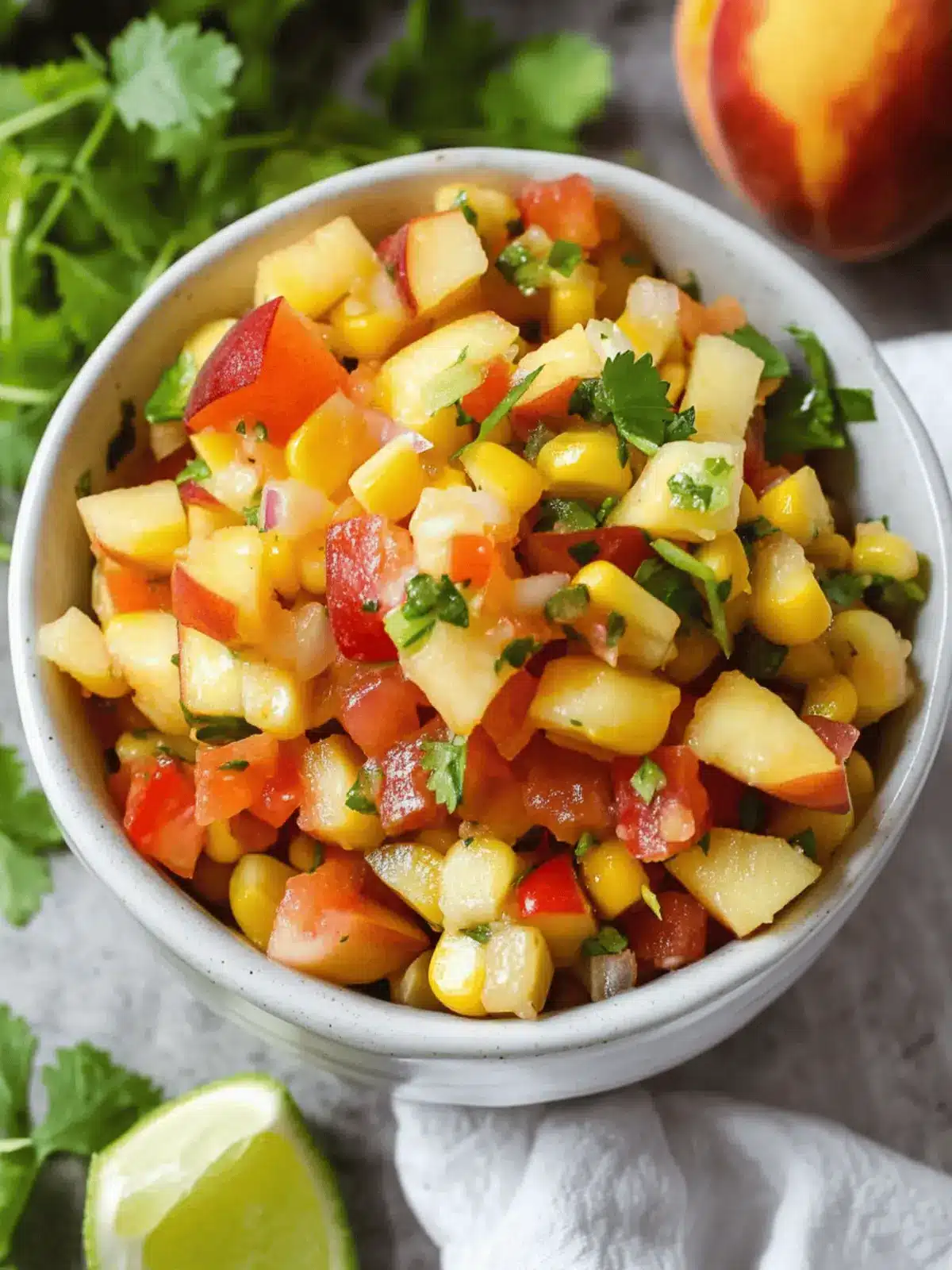 Peach Corn Salsa