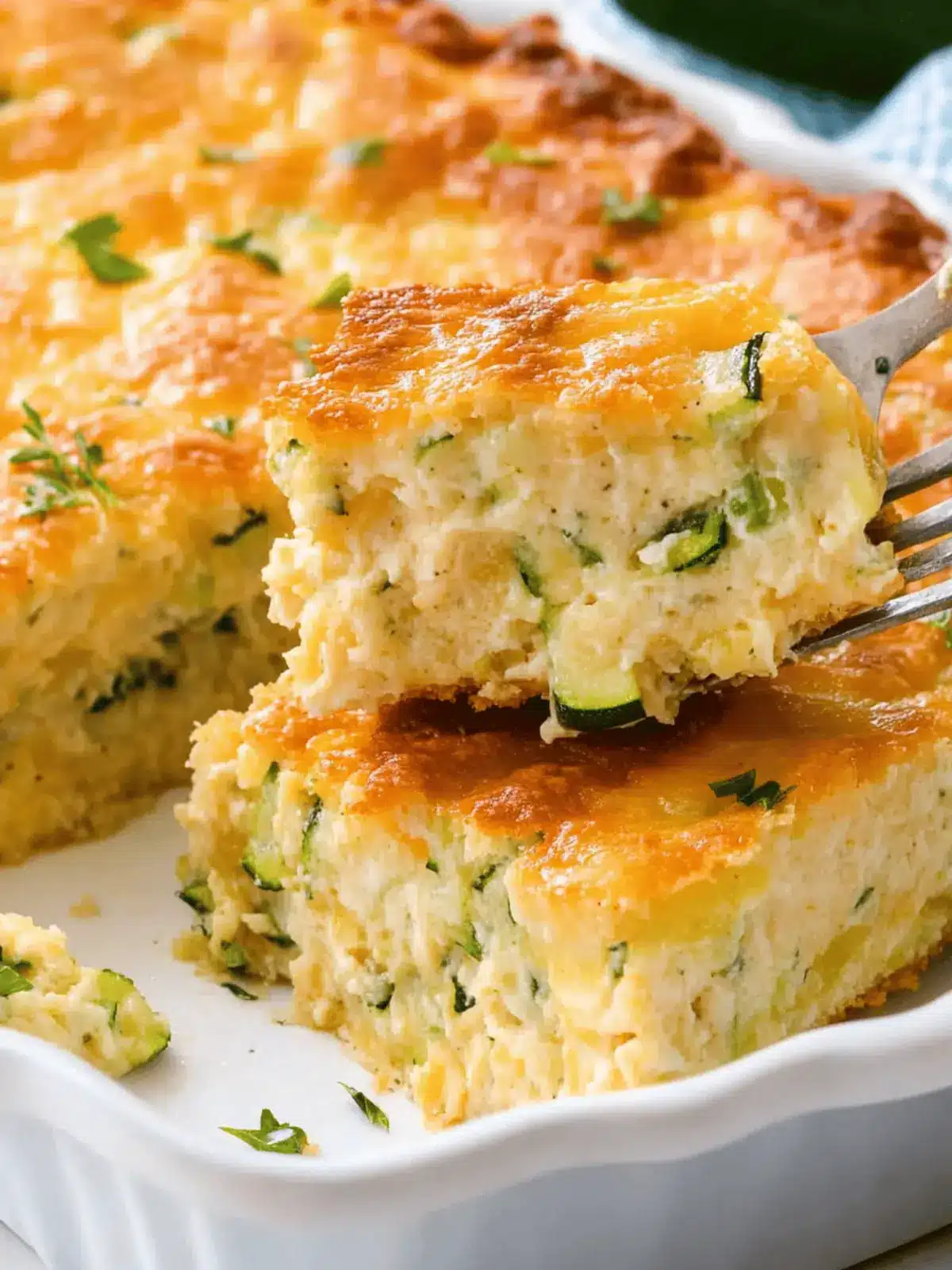 Cheesy Zucchini Bake: A Comforting Family Favorite Dish