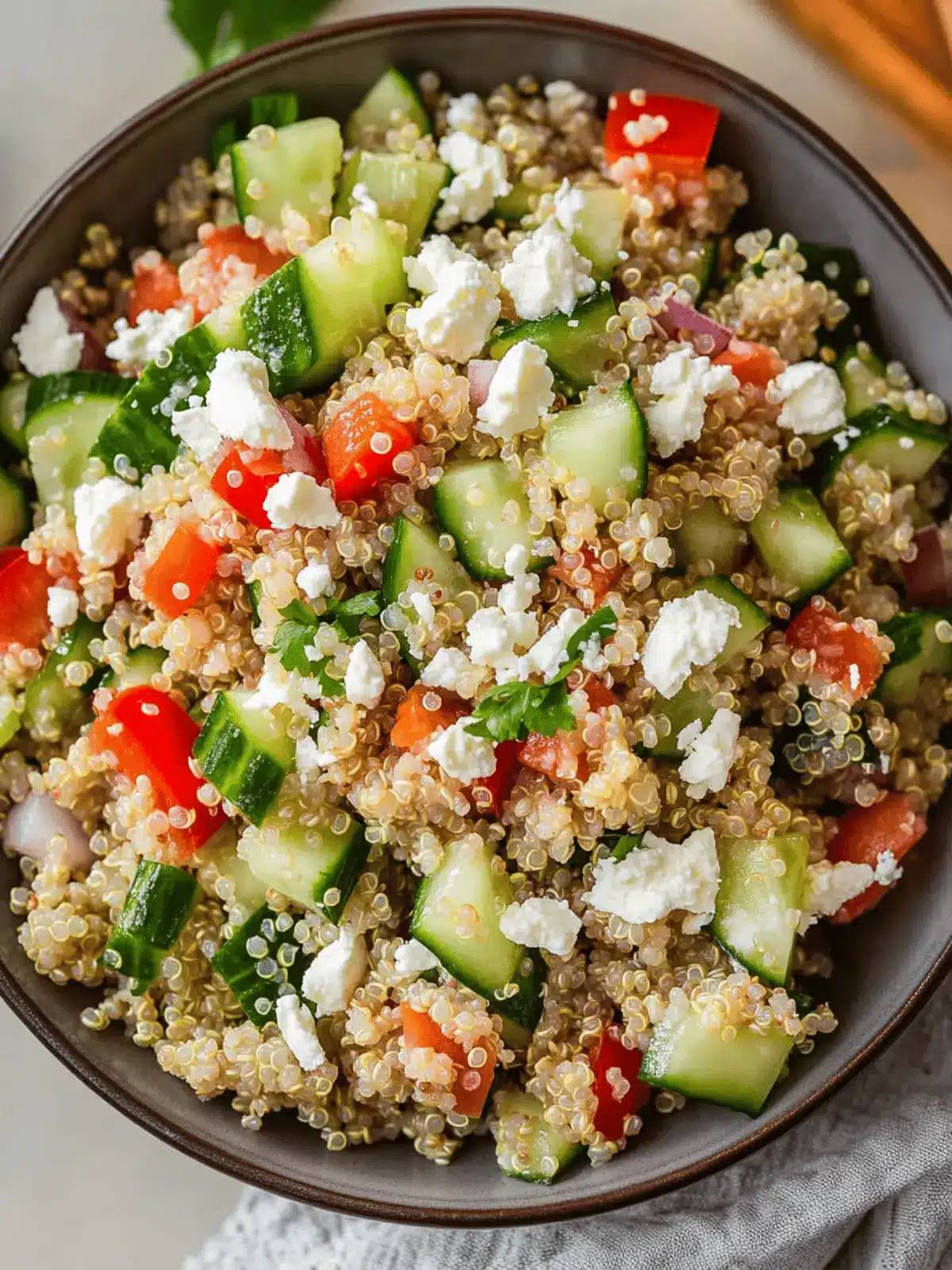 Easy Cucumber Quinoa Salad with Feta: Refreshing and Quick