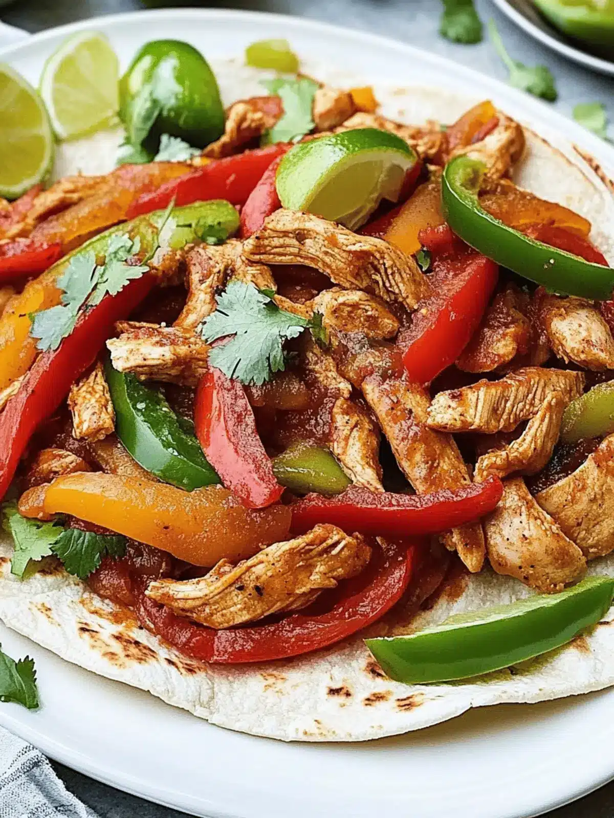 Crockpot Chicken Fajitas