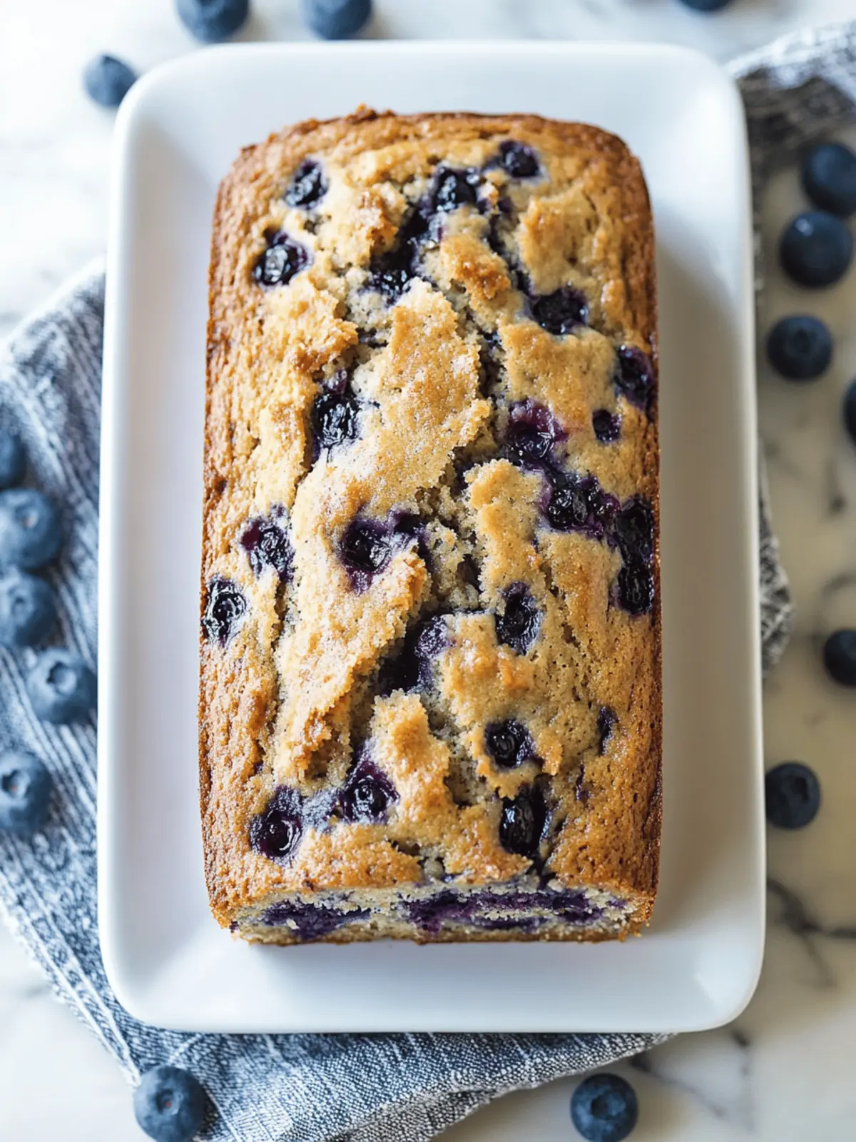 The Best Blueberry Banana Bread