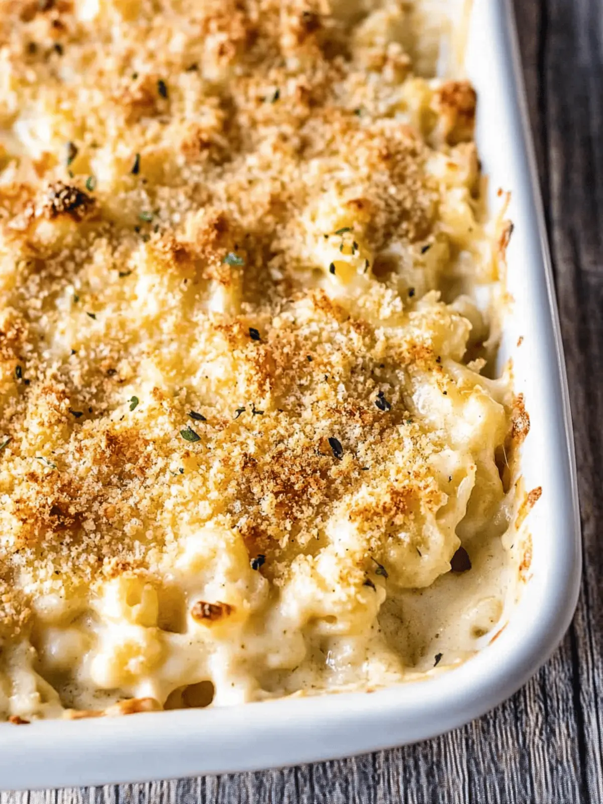 Incredible Baked Cauliflower Mac and Cheese