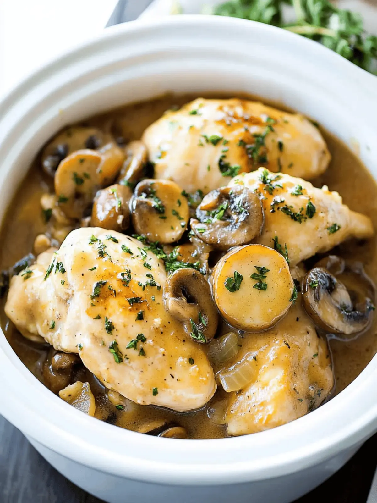 Slow Cooker Chicken Marsala