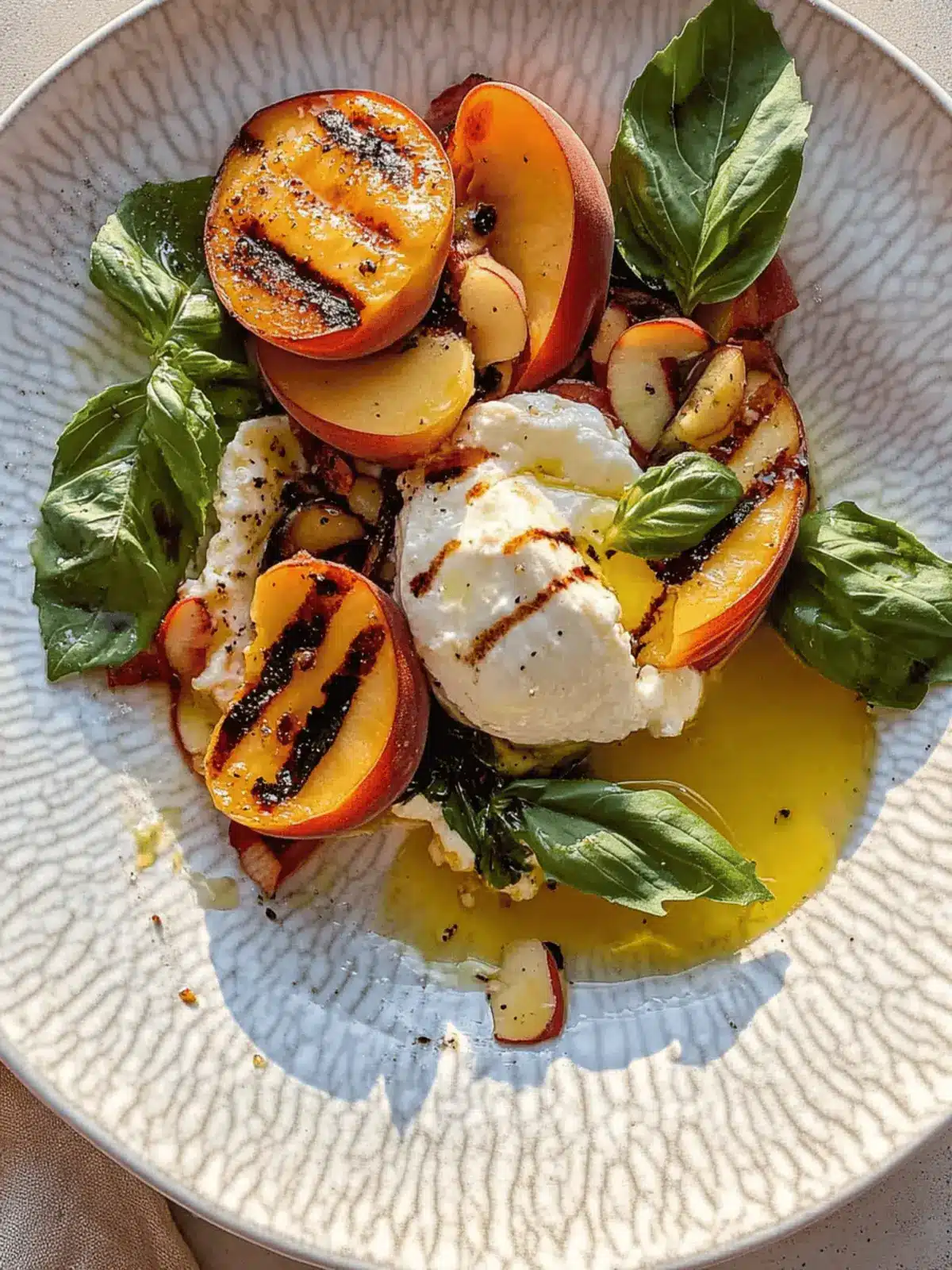 Grilled Peach & Burrata Salad: Your Perfect Summer Escape