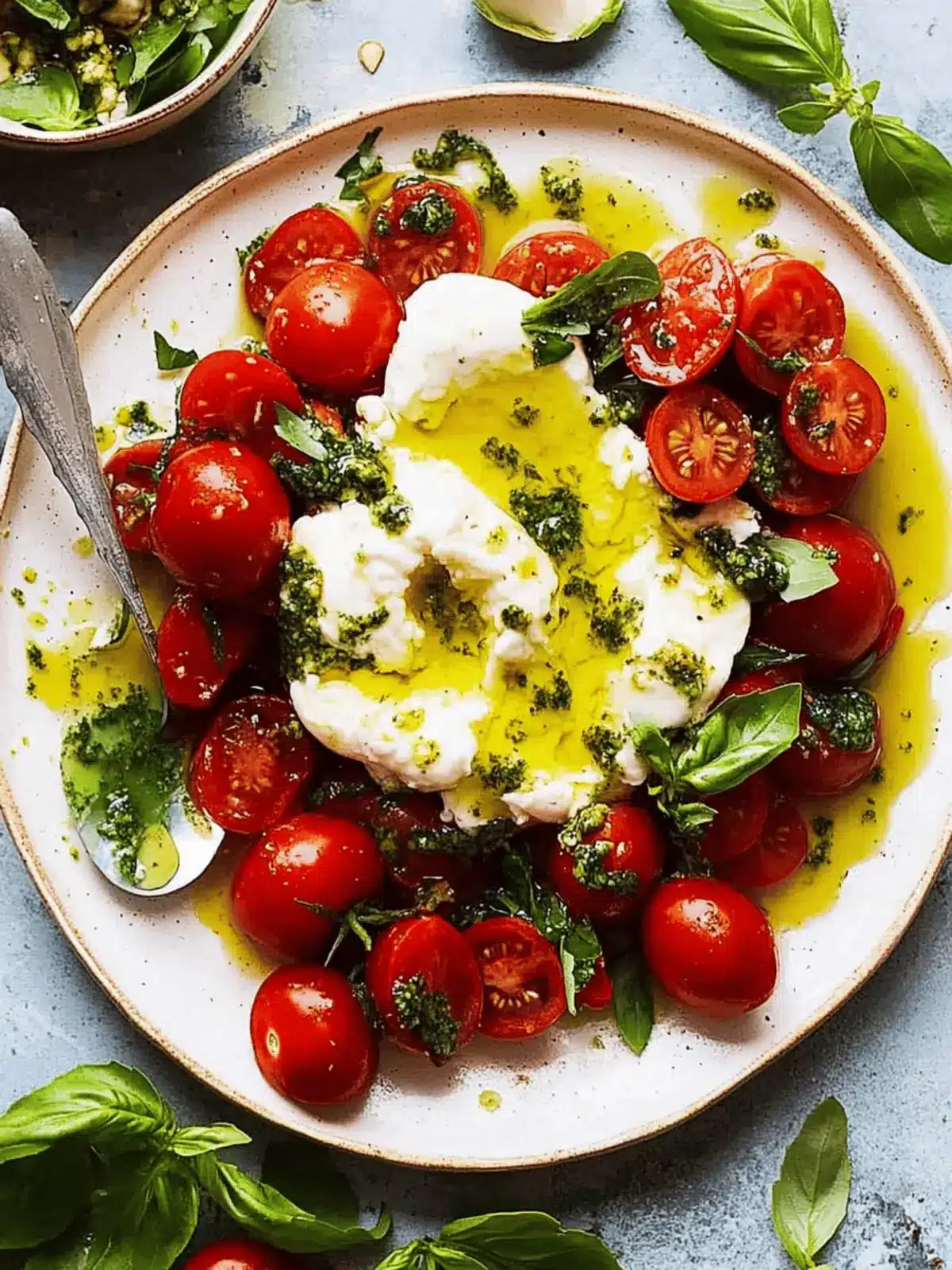 Bursty Tomato Burrata Salad