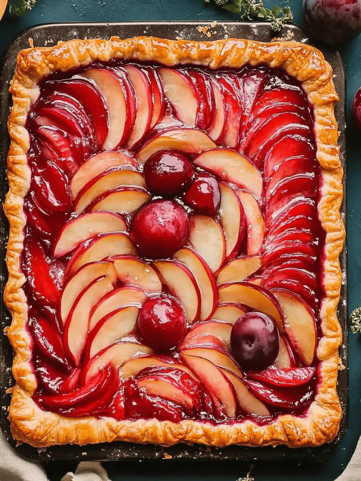 Puff Pastry Plum Tart