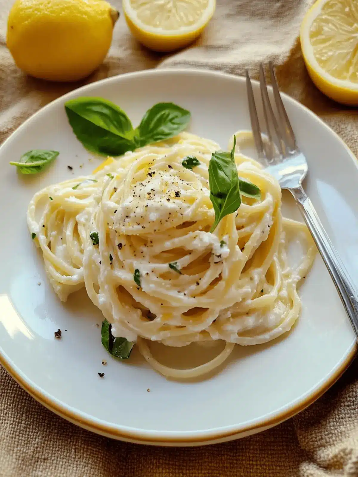 Lemon Ricotta Pasta (Pasta al Limone)