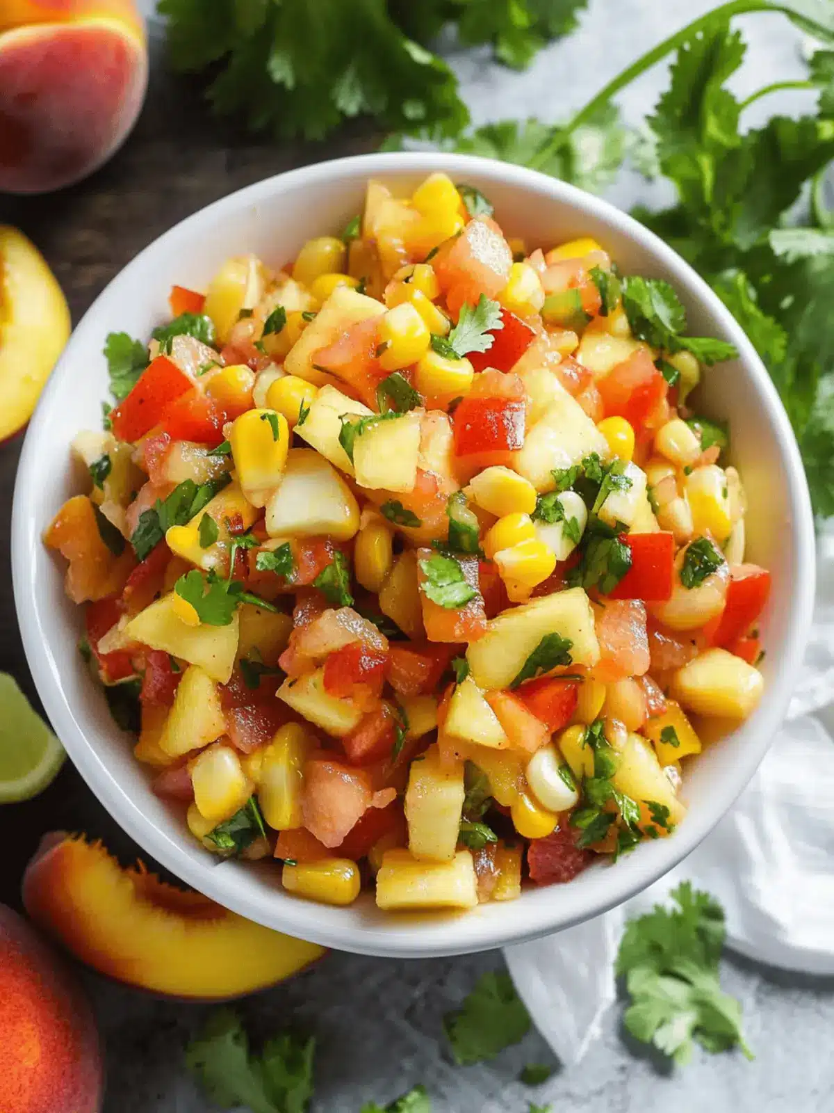 Fresh Peach Corn Salsa Perfect for Summer Gatherings