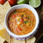 Roasted Peach Tomato Salsa