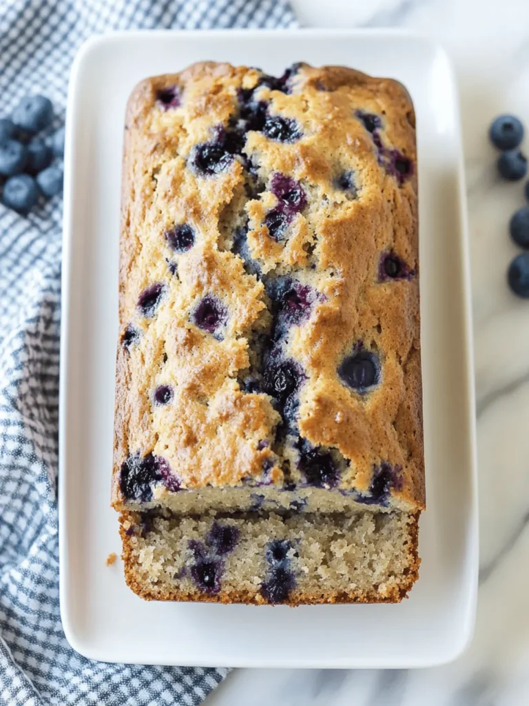 The Best Blueberry Banana Bread