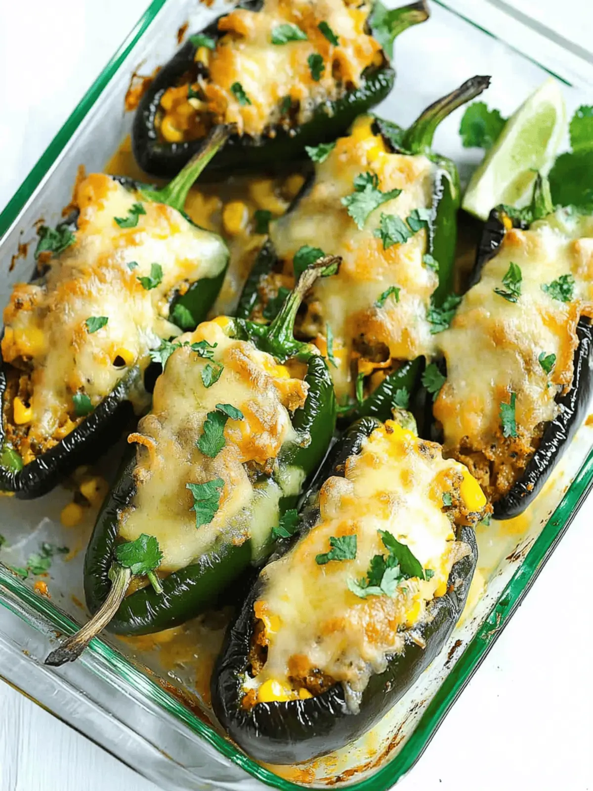 Cheesy Stuffed Poblano Peppers for a Cozy Dinner Delight