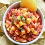 Fresh Peach Jalapeno Salsa