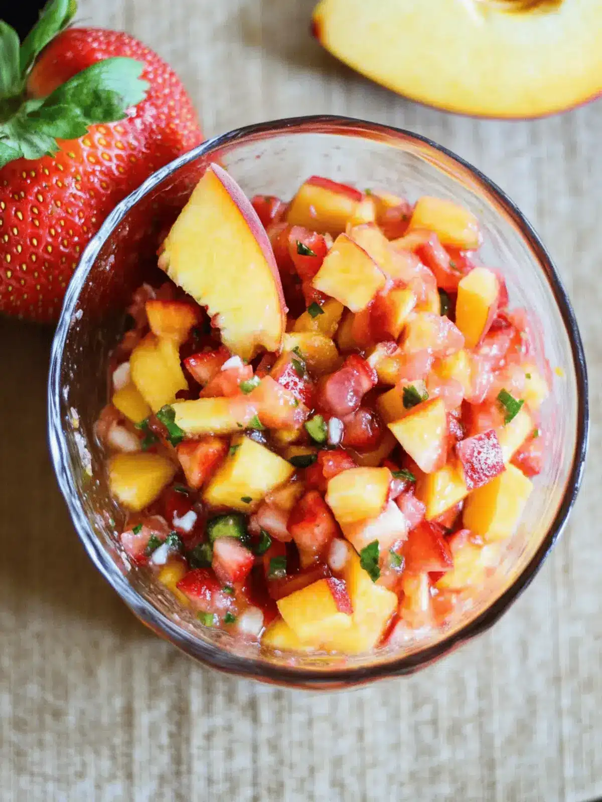 Fresh Strawberry and Peach Salsa for the Perfect Summer Chill