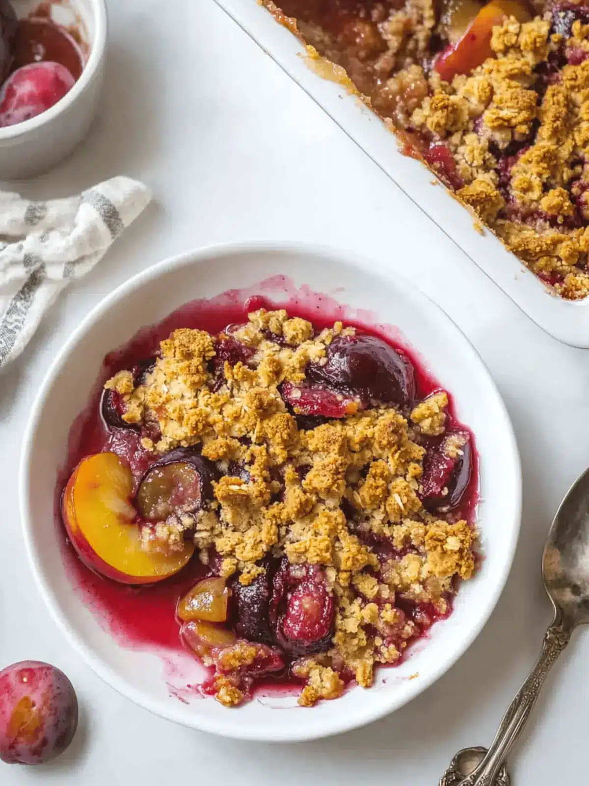 Spiced Plum Crisp