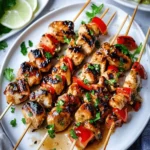 Honey Garlic Chicken Skewers
