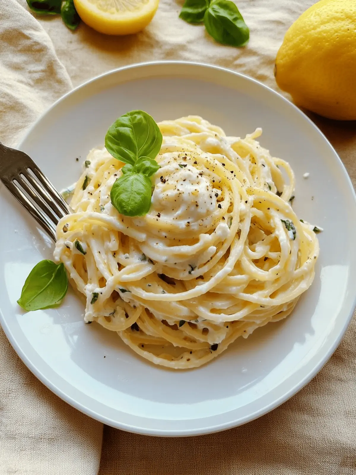 Lemon Ricotta Pasta (Pasta al Limone)